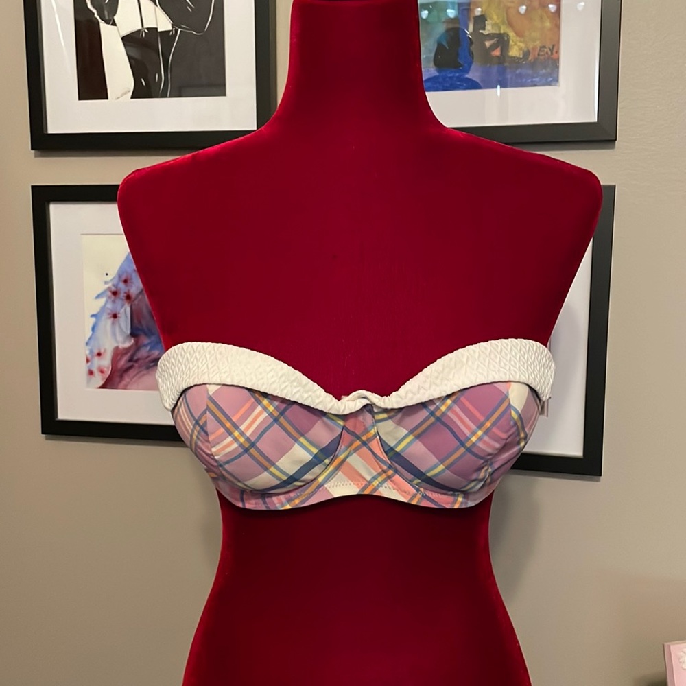 Victorias Secret plaid bathing suit top